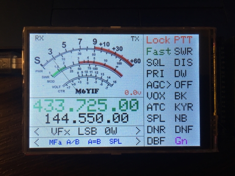 M6YIF FT857 Digital Cat S Meter